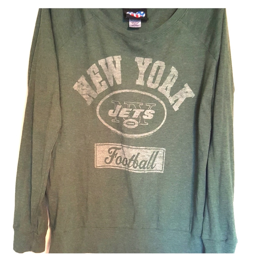 Light New York Jets sweatshirt